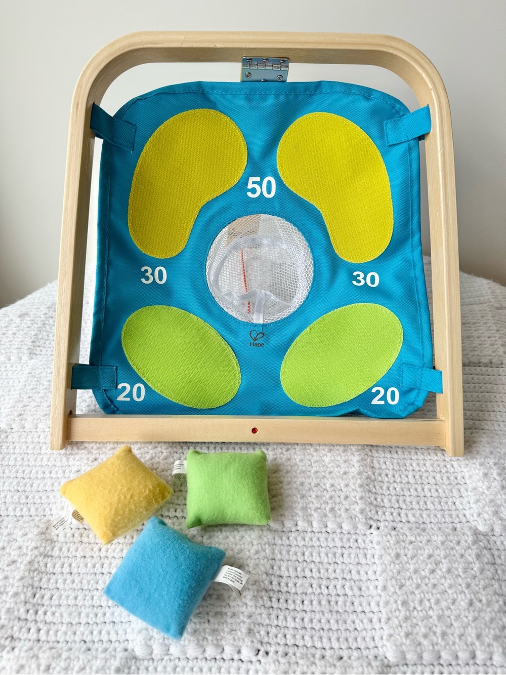 Hape Target Toss Game Kid's Wooden Indoor/Outdoor Active Toddler Playset